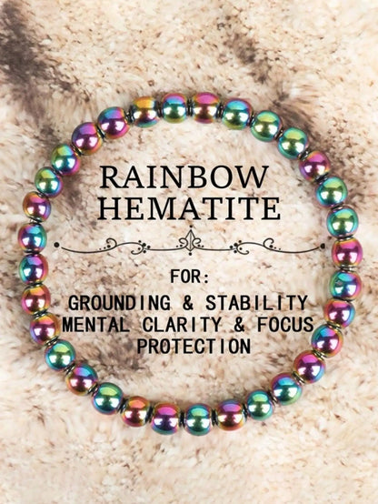 "Rainbow Quartz Aura" – Mystical Light & Clarity Bracelet