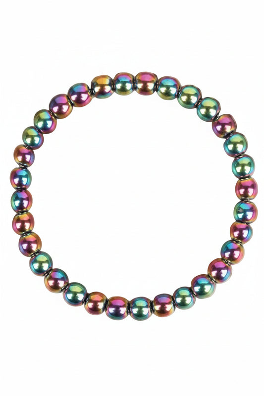 "Rainbow Quartz Aura" – Mystical Light & Clarity Bracelet