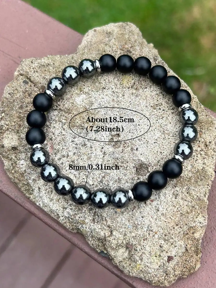 Black Obsidian & Hematite Guardian