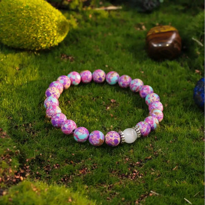 "Calm Guardian Agate & Hematite" – Anxiety Relief Mystical Bracelet