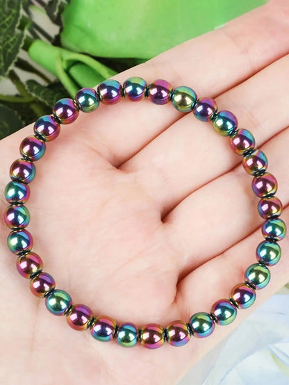 "Rainbow Quartz Aura" – Mystical Light & Clarity Bracelet