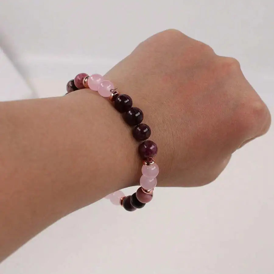 Black Agate & Rose Quartz Harmony