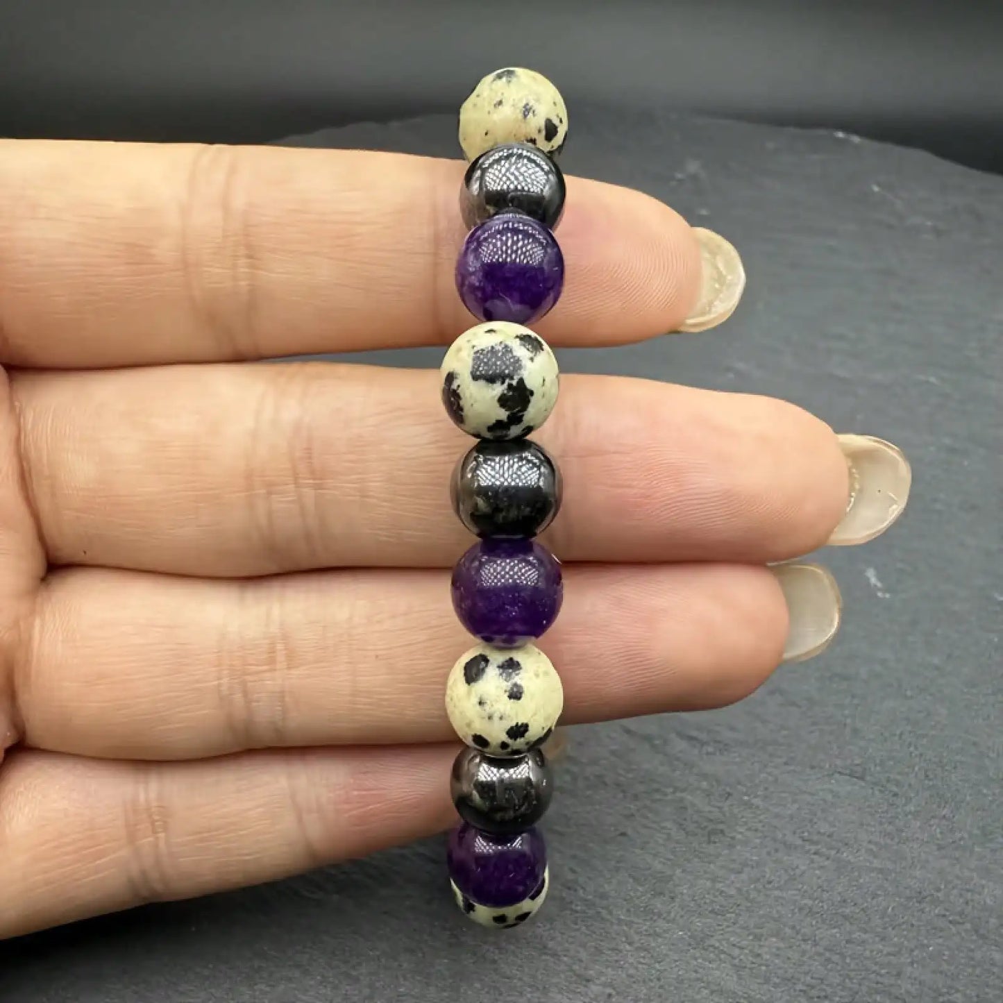 Black Onyx & Purple Mystic Veil