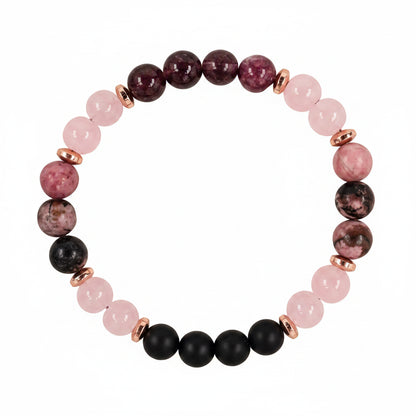 Black Agate & Rose Quartz Harmony