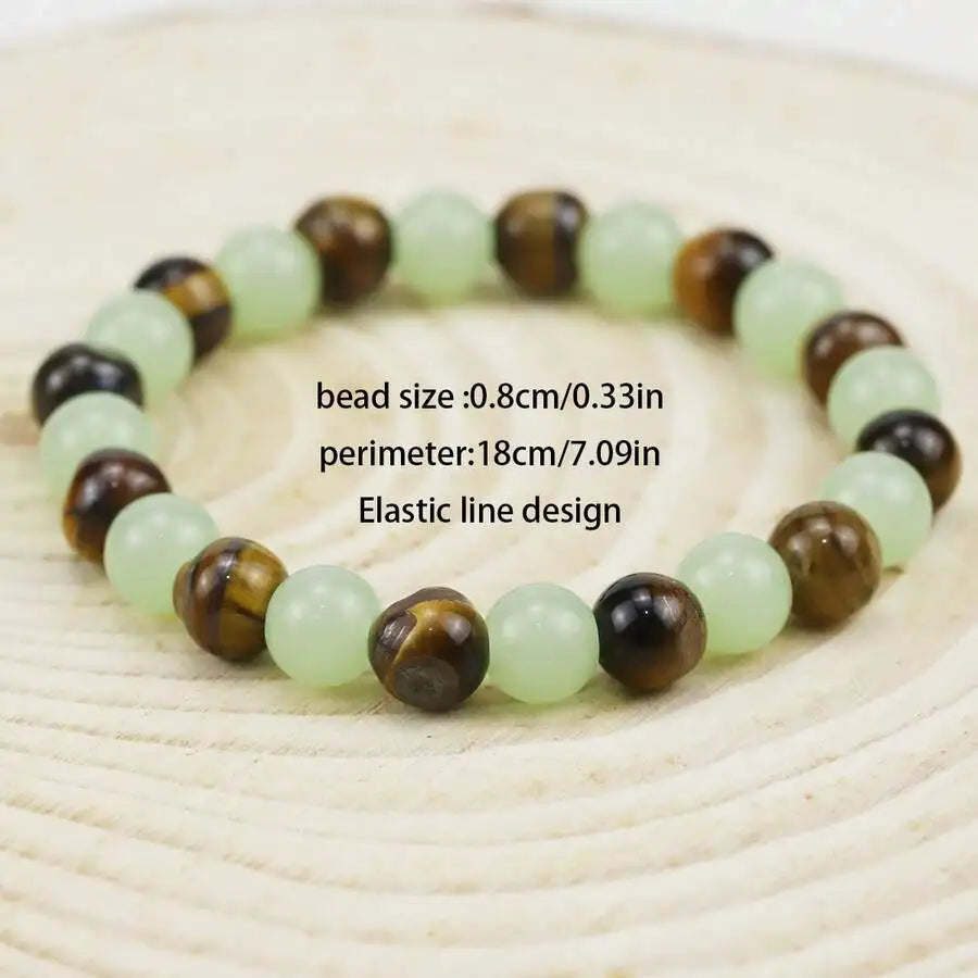 "Emerald Harmony Jade" – Mystical Balance & Healing Bracelet