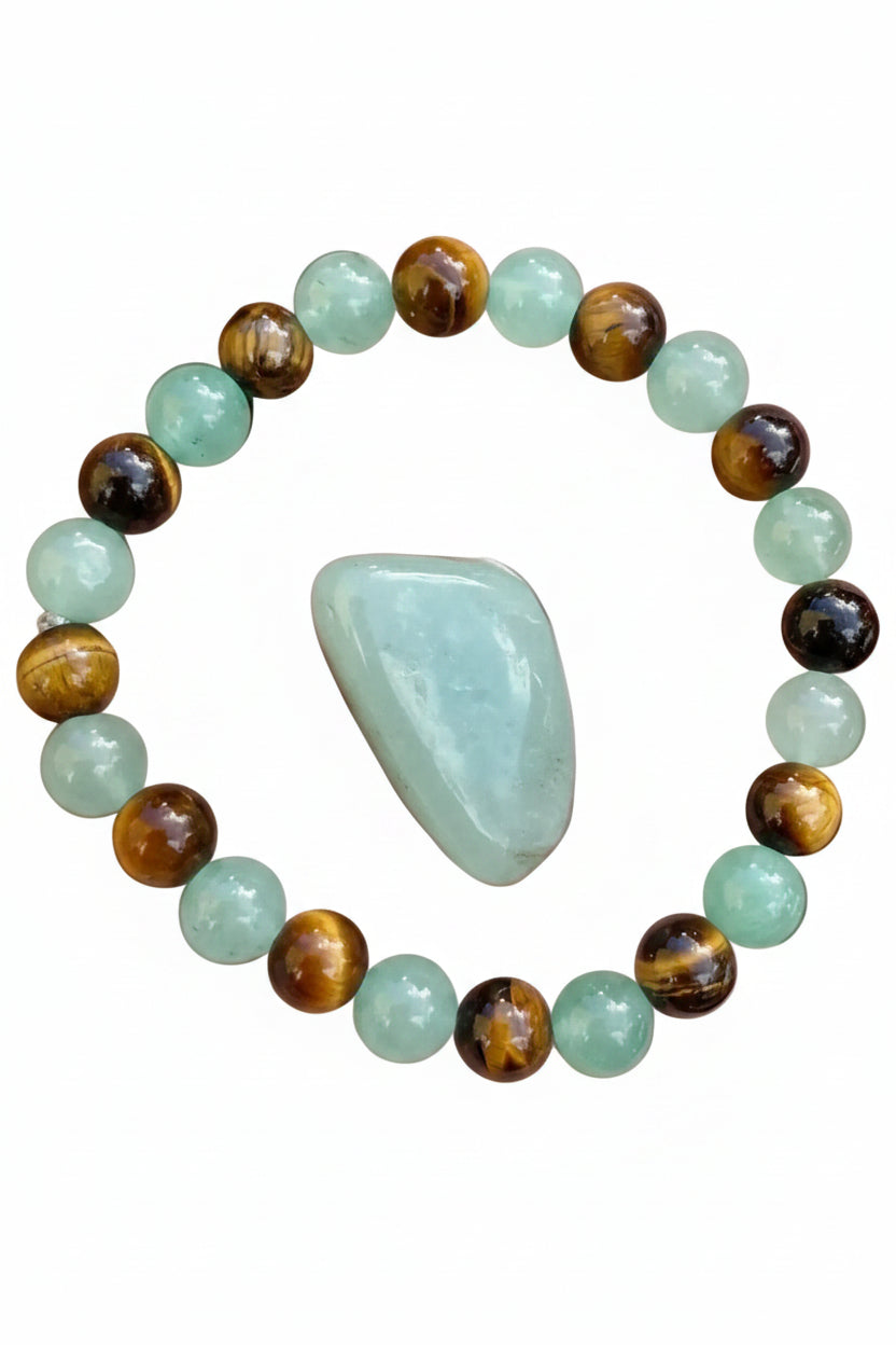 "Emerald Harmony Jade" – Mystical Balance & Healing Bracelet