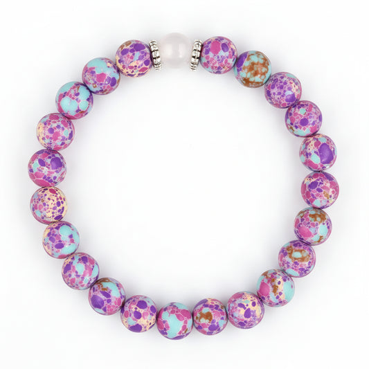 "Calm Guardian Agate & Hematite" – Anxiety Relief Mystical Bracelet