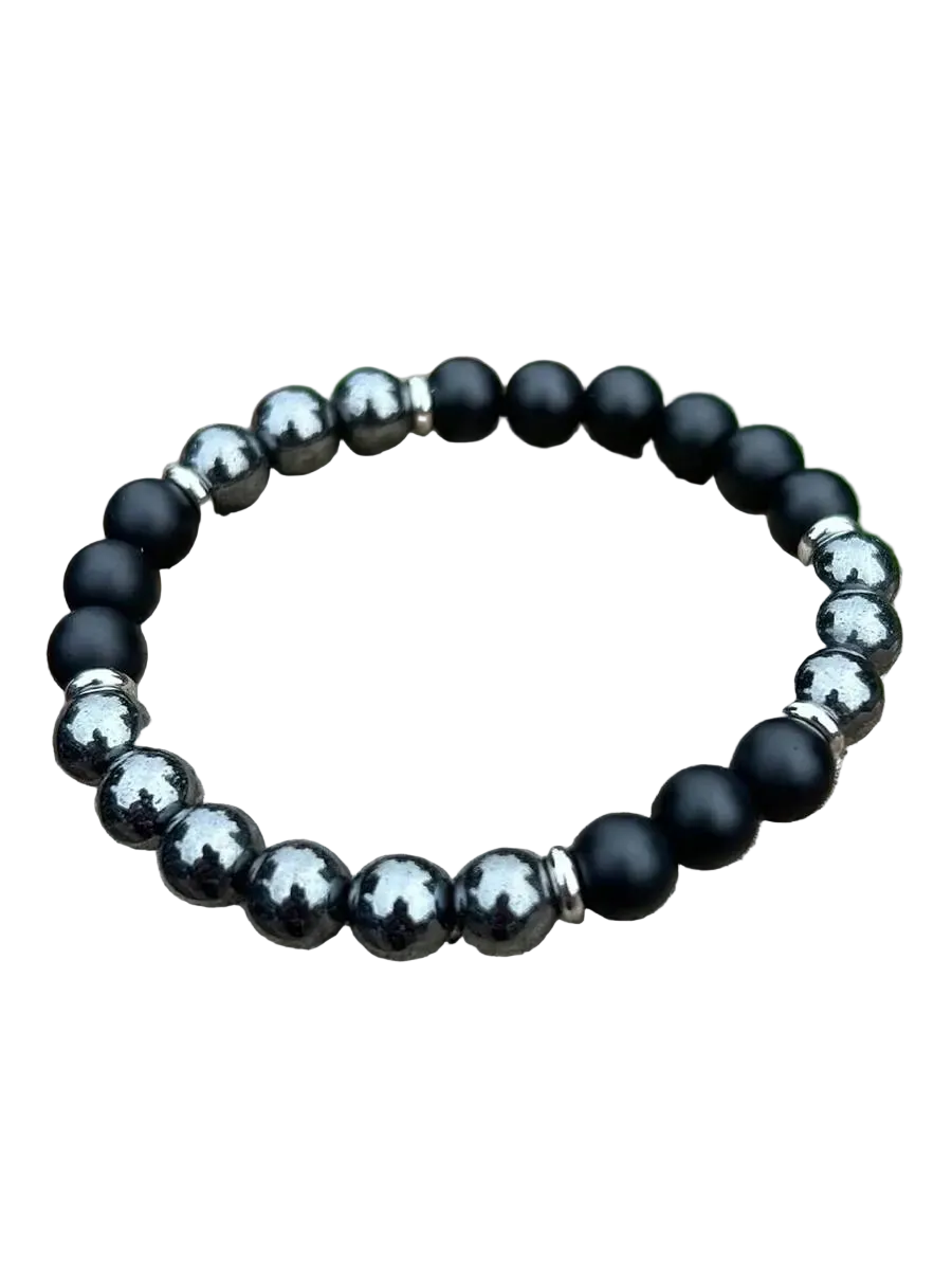Black Obsidian & Hematite Guardian