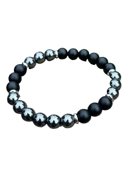 Black Obsidian & Hematite Guardian