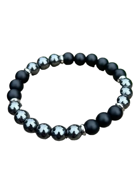 Black Obsidian & Hematite Guardian