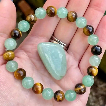 "Emerald Harmony Jade" – Mystical Balance & Healing Bracelet