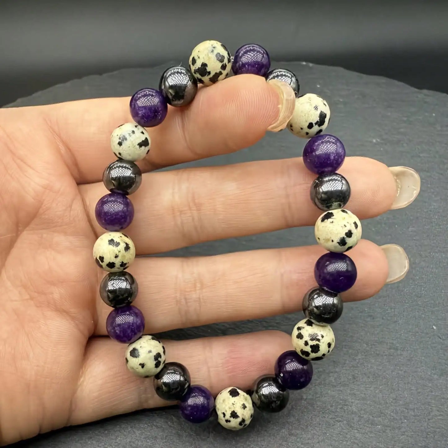 Black Onyx & Purple Mystic Veil